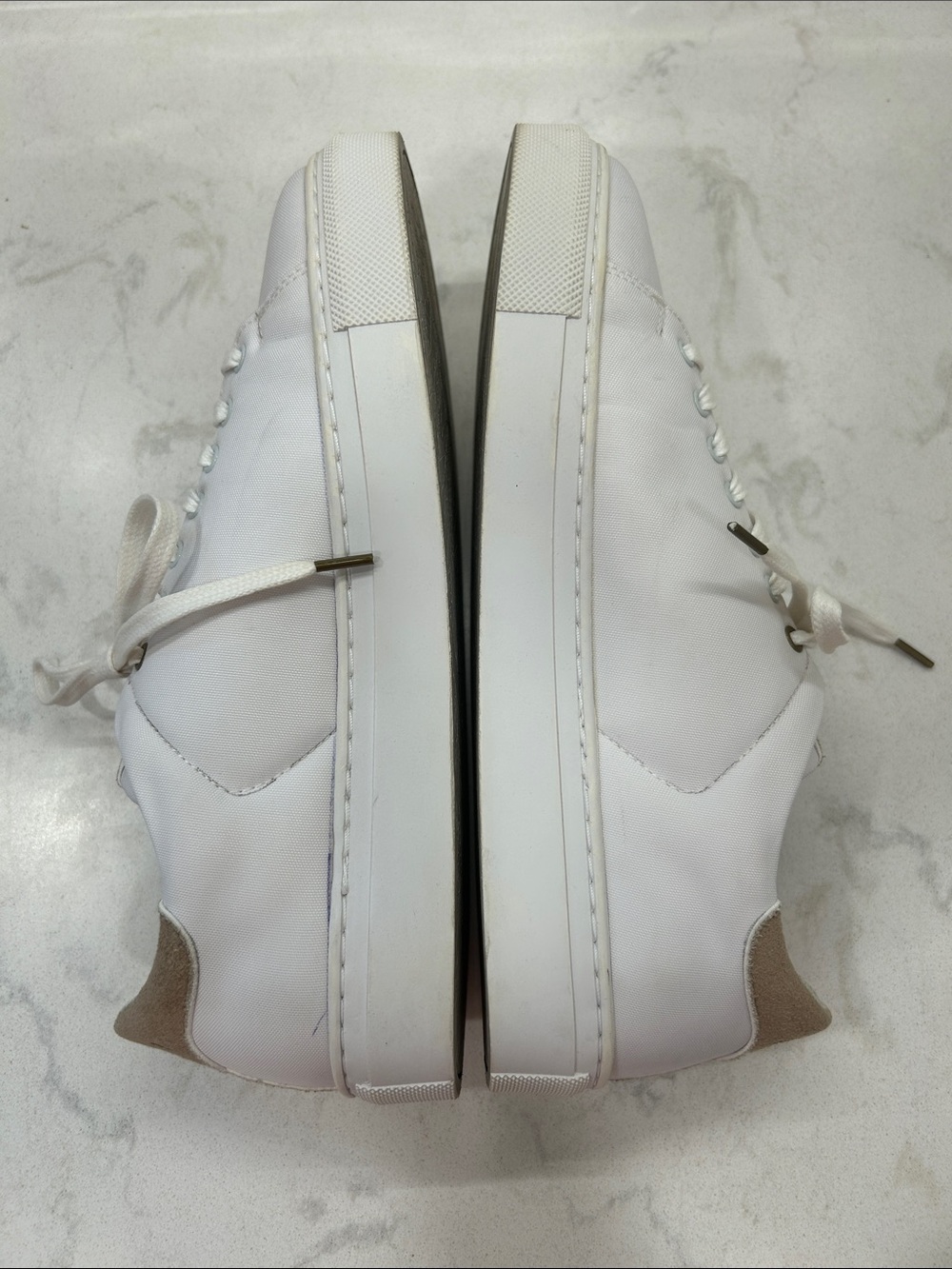 LØCI Nine sneakers White Leather Look Low Top Women’s Neutral Minimalist Casual - Picture 6 of 16